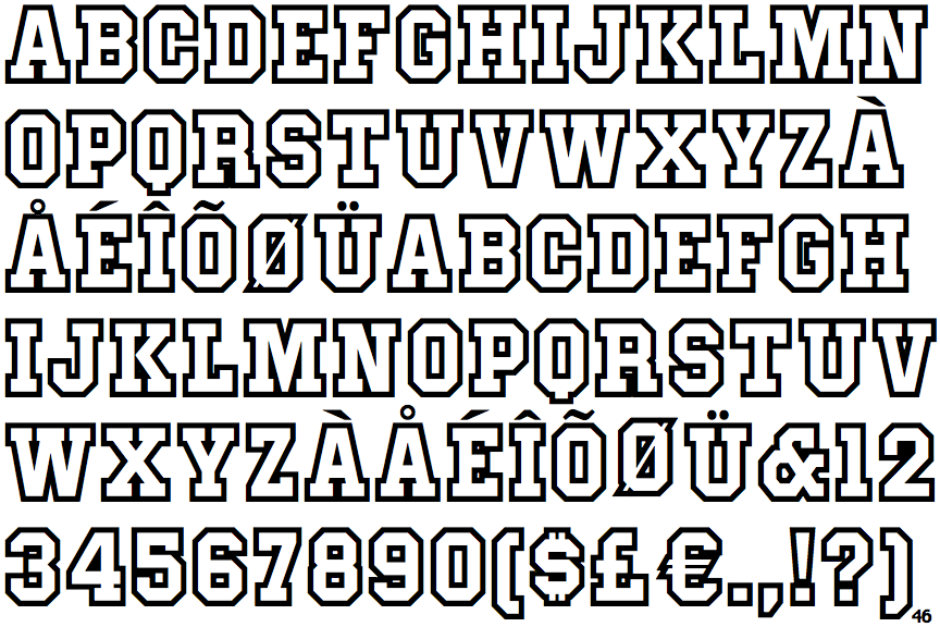 identifont joe college letter sweater nf college lettering font