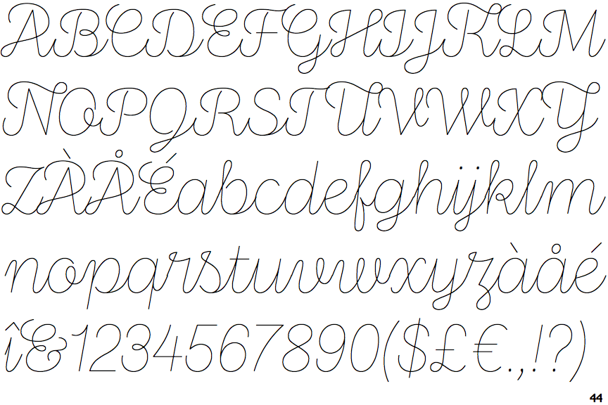 Stratic Script Hairline