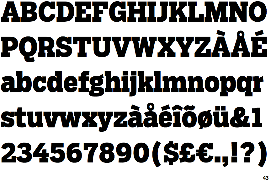 Salvo Serif Condensed Black