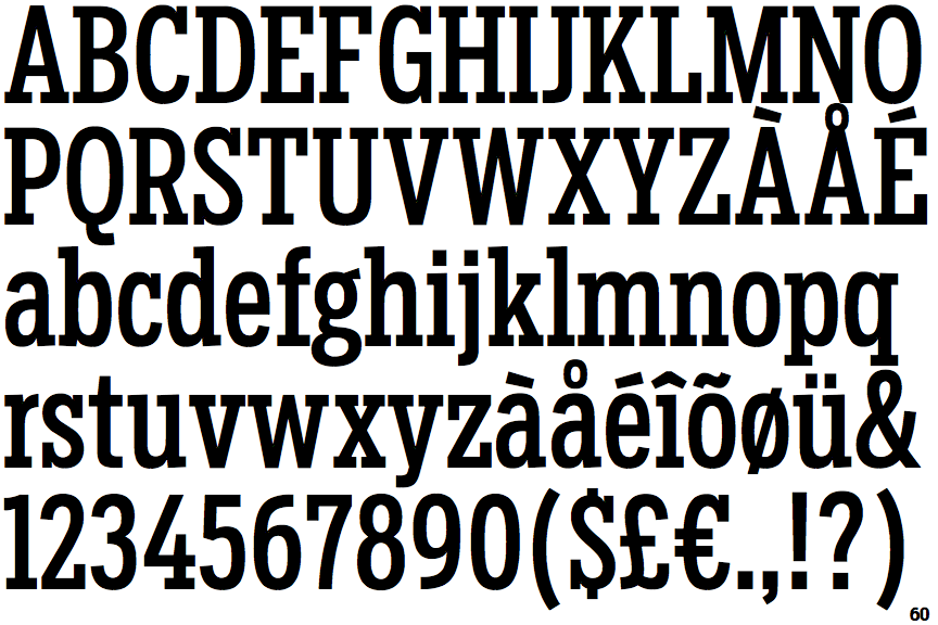 Salvo Serif Extra Condensed