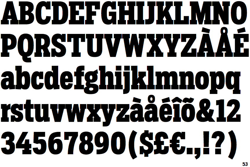 Salvo Serif Extra Condensed Black