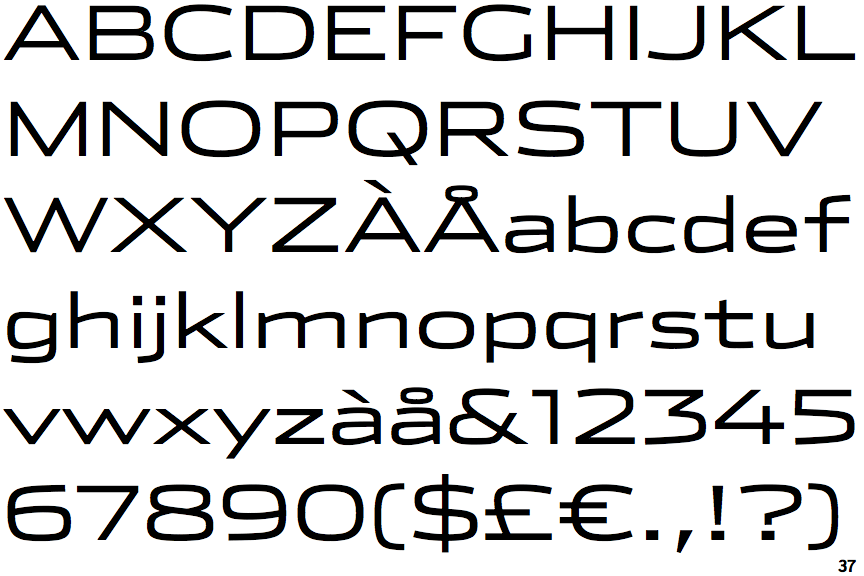 Identifont - Stainless Extended Light