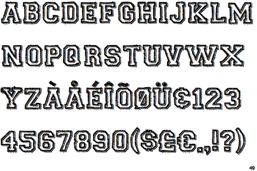 Identifont College Dropout Senior