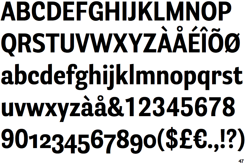 Identifont Parry Grotesque Condensed Bold