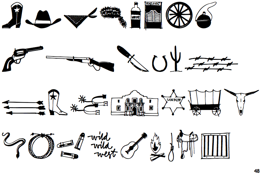 Identifont Cowboy Doodles Identifont Cowboy Doodles