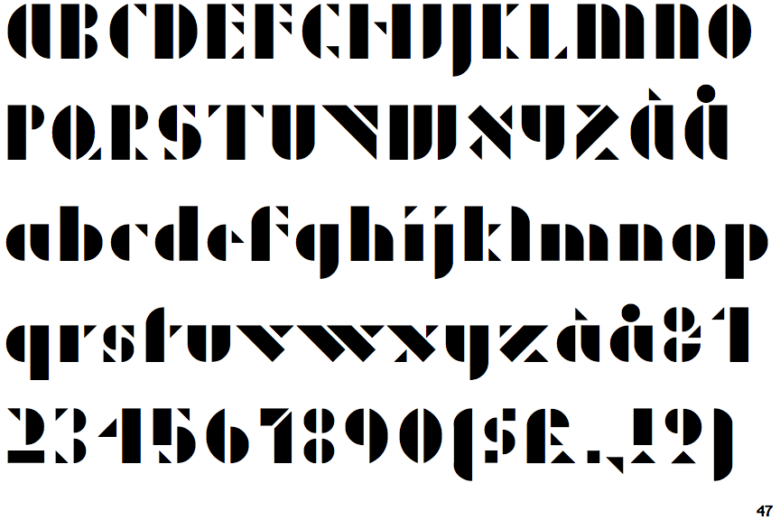 p22 bayer universal font
