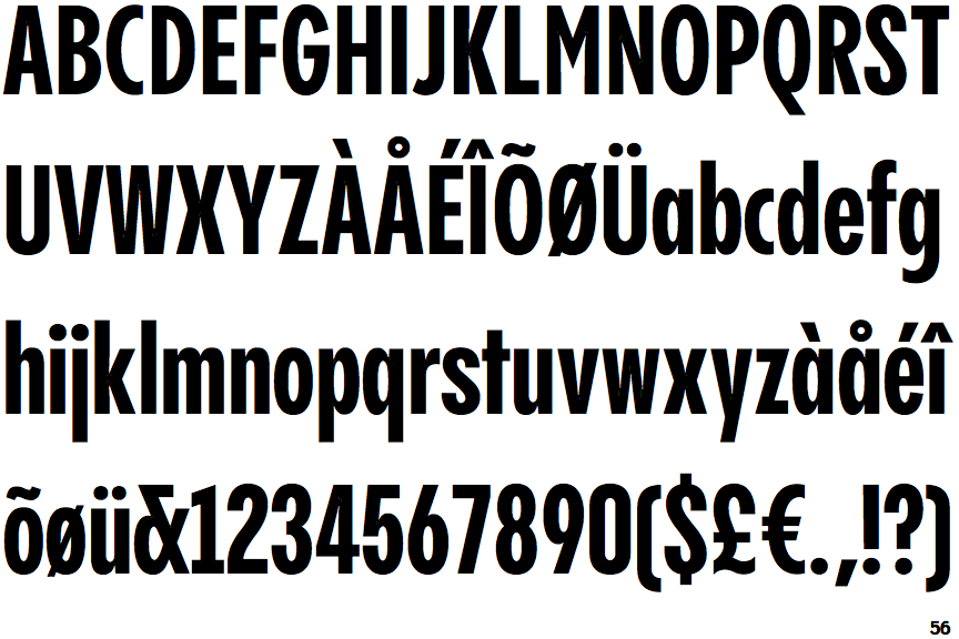 Pangram Sans Compressed Bold
