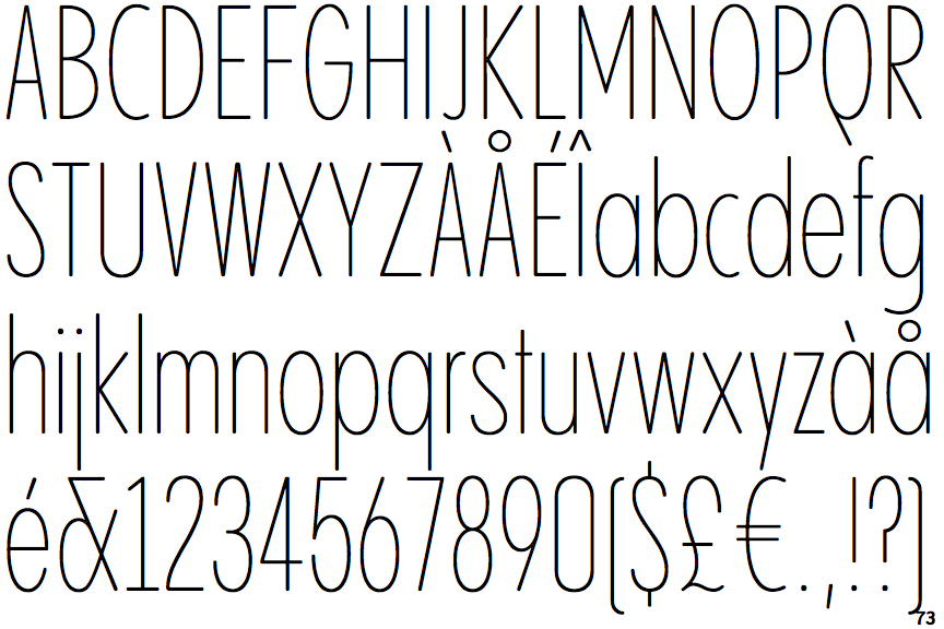 Pangram Sans Rounded Compressed Thin