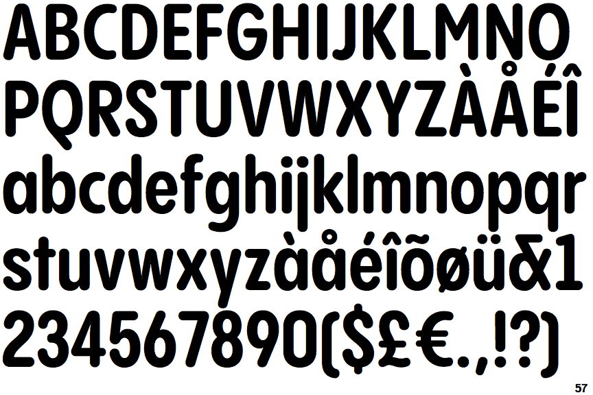 Pangram Sans Rounded Condensed Bold