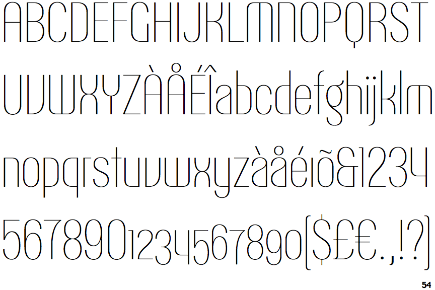 Talisman Condensed Hairline