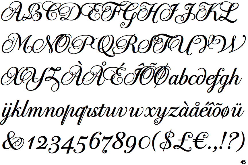 PF Bodoni Script