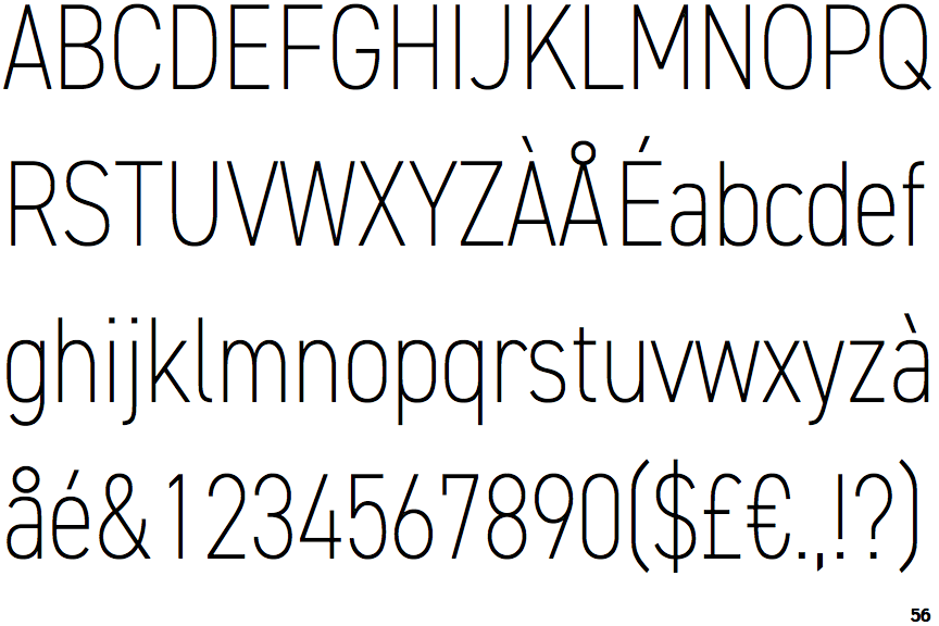 DIN Condensed Light font tff file free