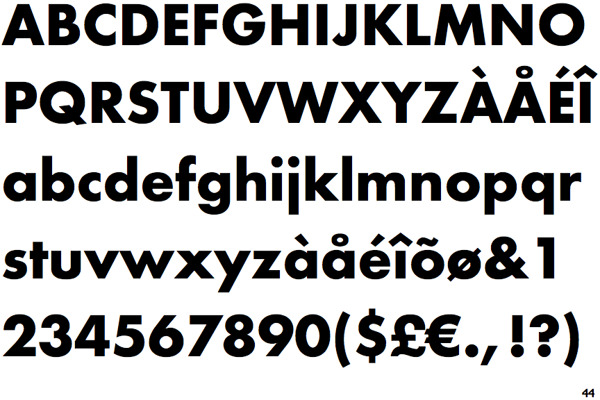 Futura PT Bold