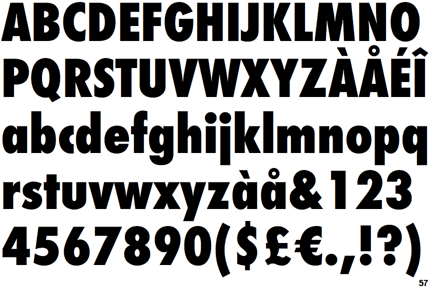 Futura PT Condensed Extra Bold