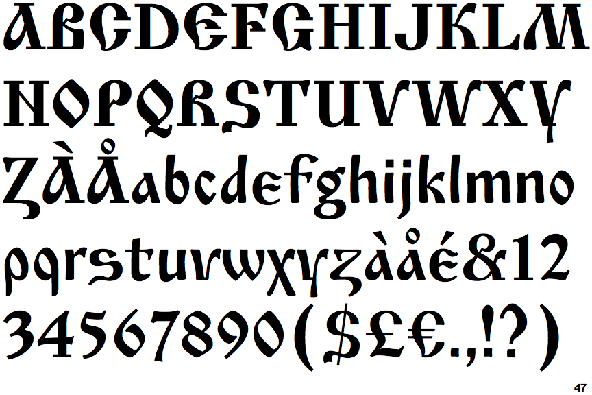 Identifont - Izhitsa
