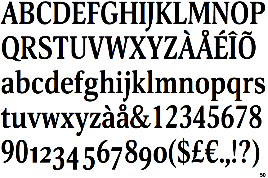 Narrow Font Narrow Font