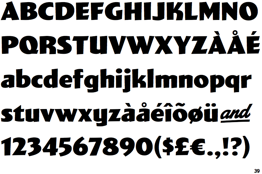 Identifont Wigwag Bold