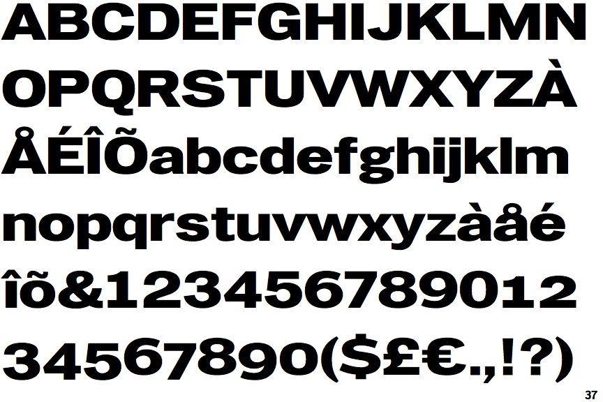 PG Gothique Extended Bold