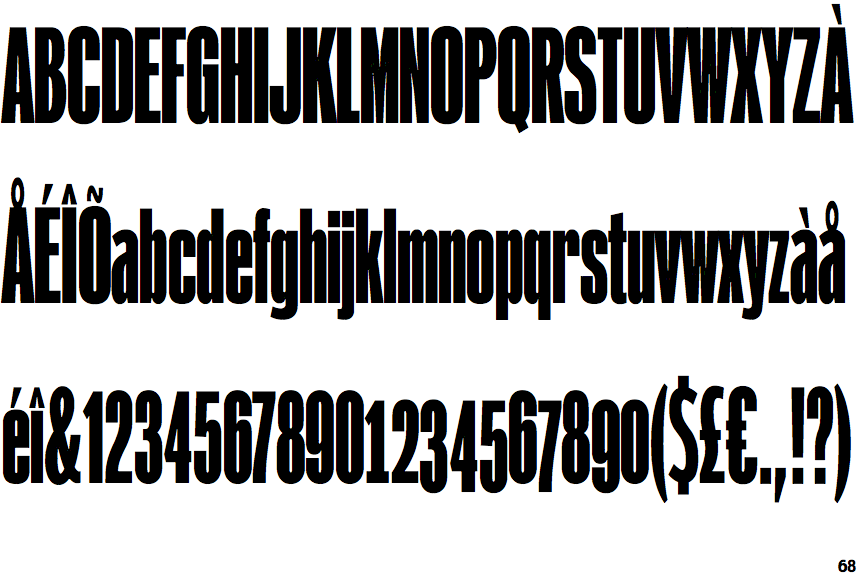 PG Grotesque Compressed Bold