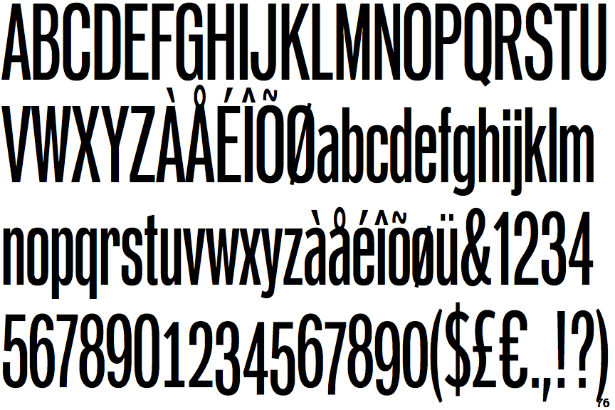 PG Grotesque Condensed