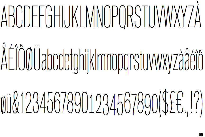 PG Grotesque Condensed Thin