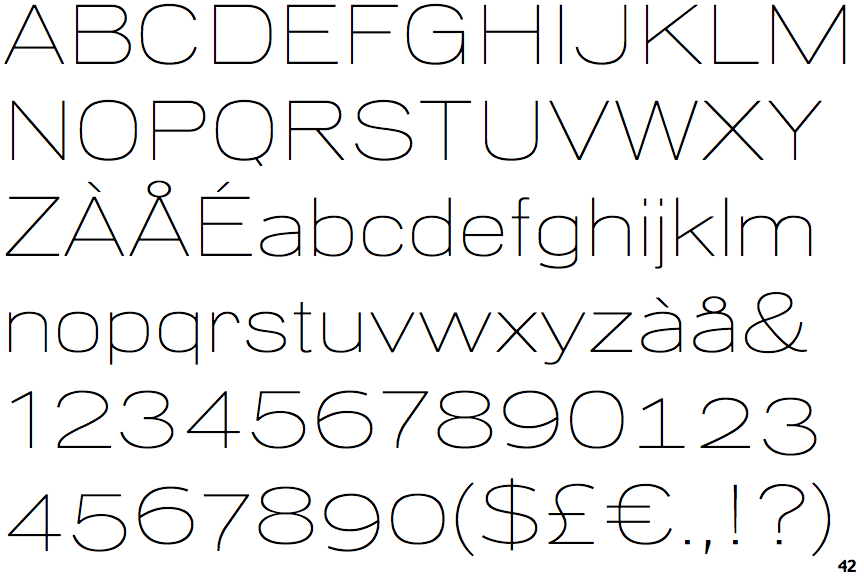 PG Grotesque Extended Thin