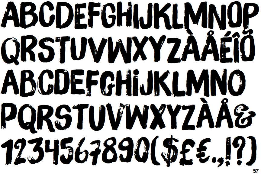 Identifont Brush Up