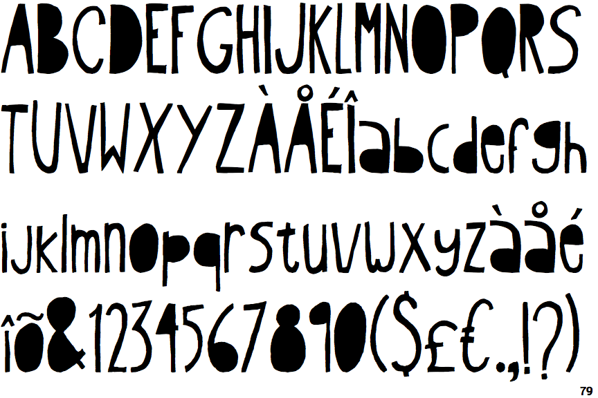 Identifont Oyster Stencil