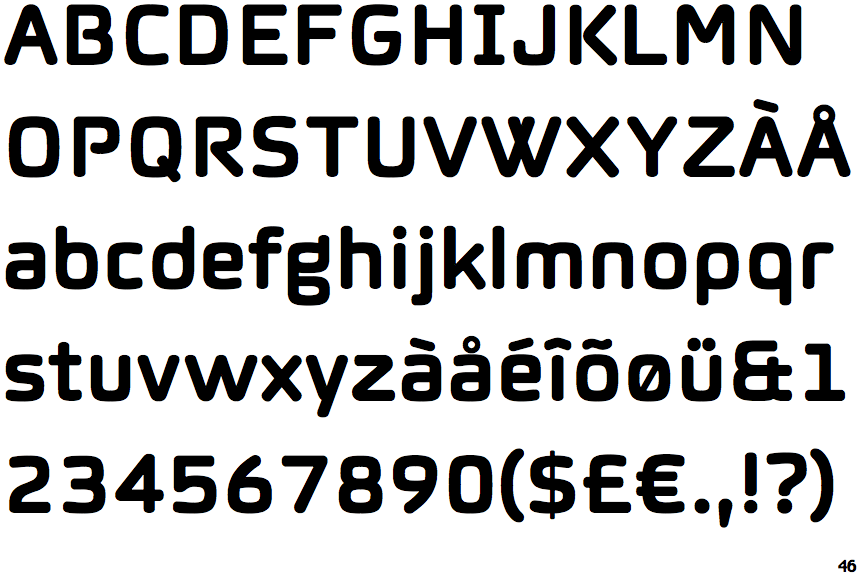 Identifont Norwegian Bold