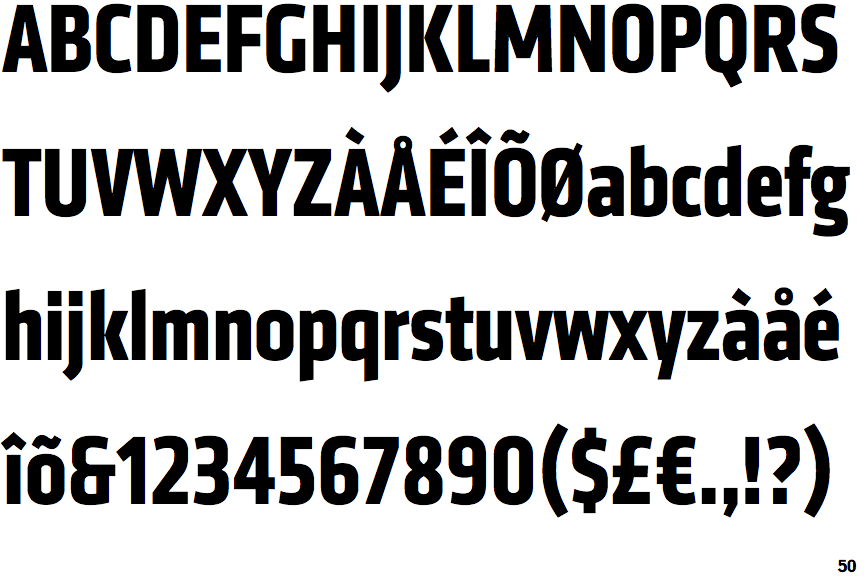 Klavika Bold Condensed