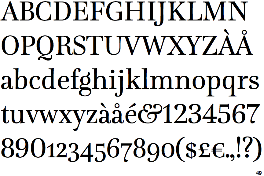 Identifont Lavigne Display