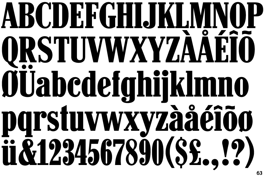Hancock Bold Condensed