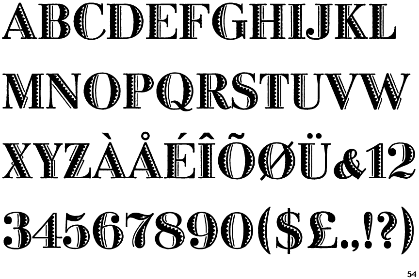 Engravers Dt Alt Shaded Free Font