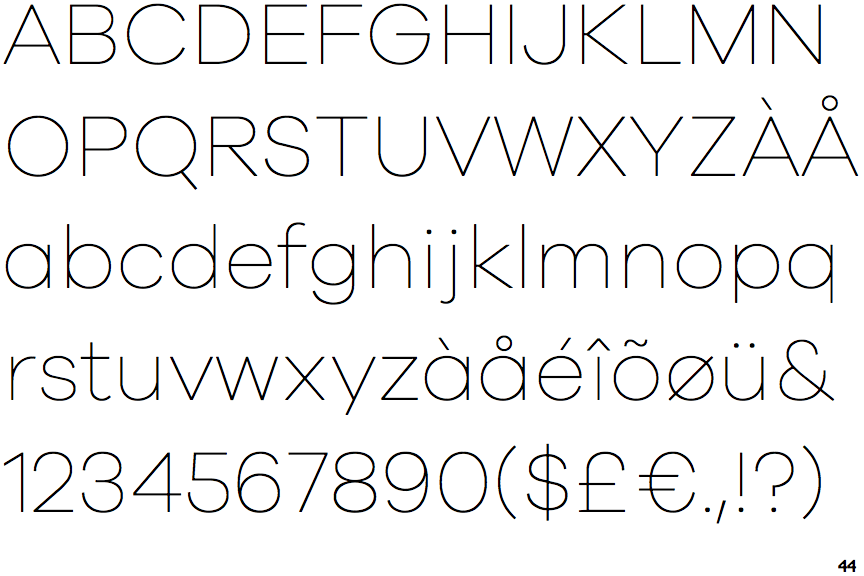 Galano Grotesque Thin