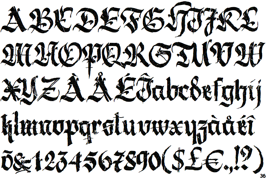 identifont berliner fraktur rough free samples