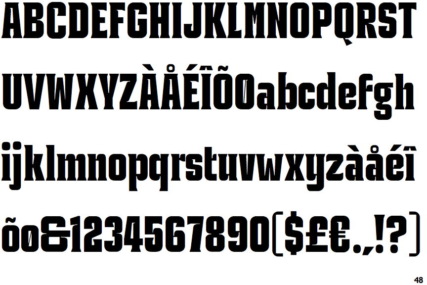 Industria Serif Condensed Bold