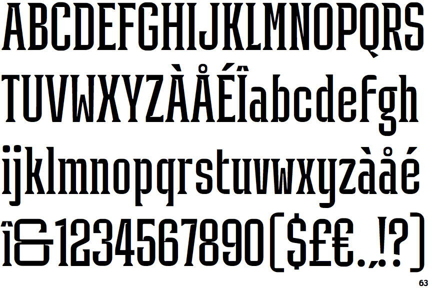 Industria Serif Condensed Light