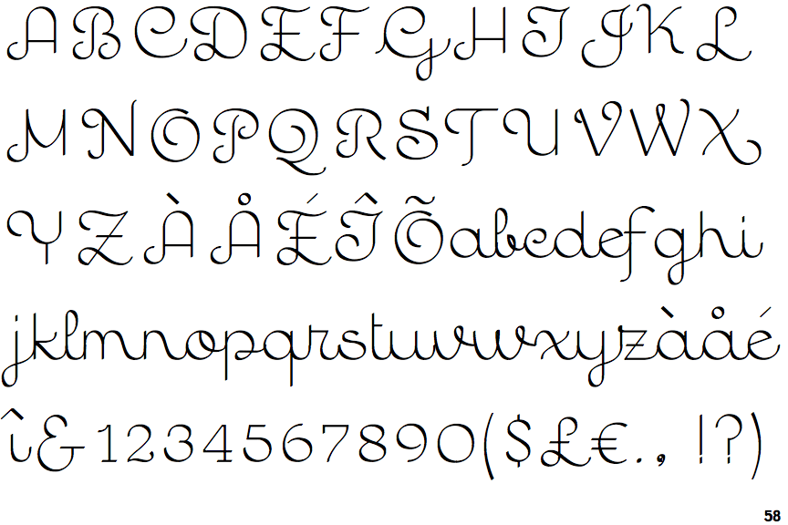 Quaderno Calligraphic