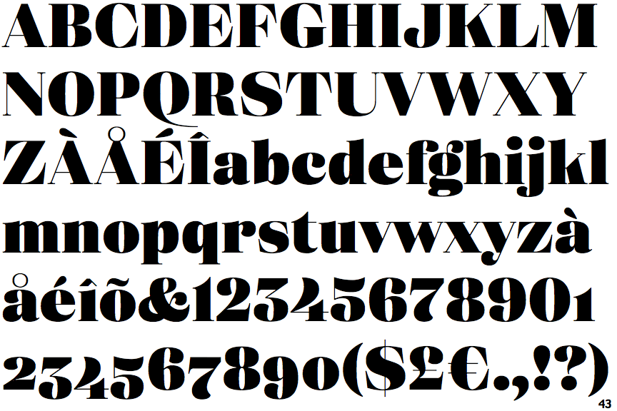 Identifont Eckhart Display Black