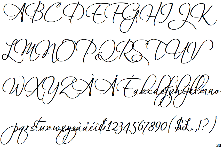 always light font
