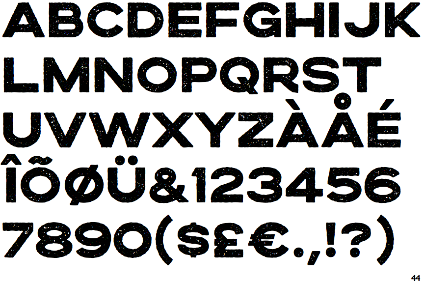 Identifont Boston Skyline Sans Rough