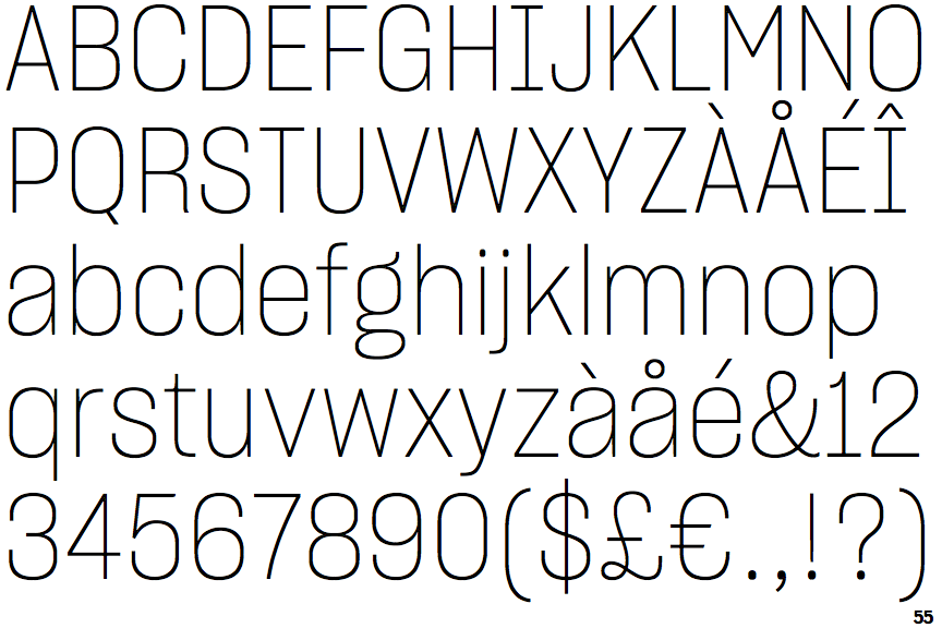 Sharp Grotesk Thin 16
