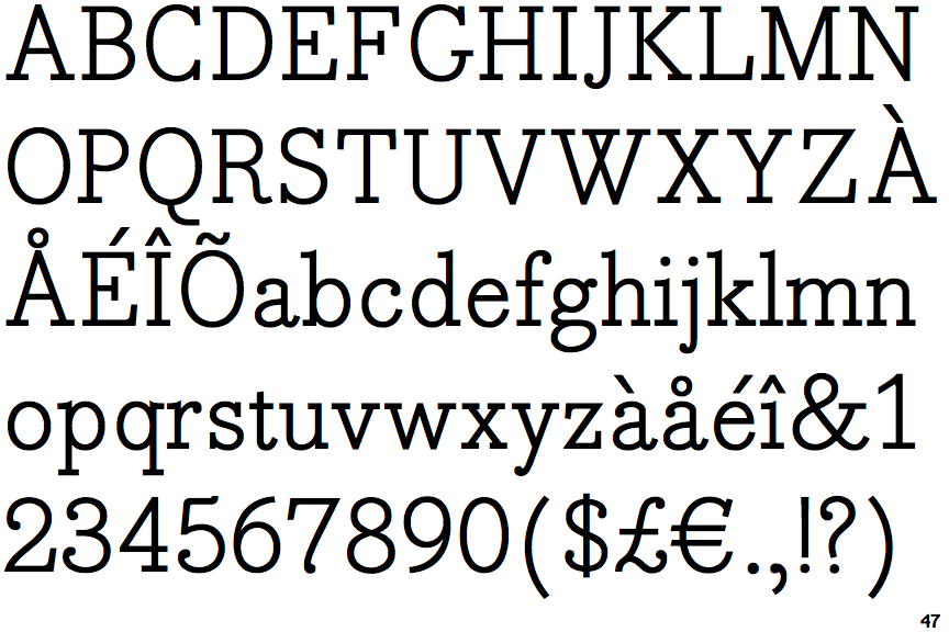 Bodoni Egyptian