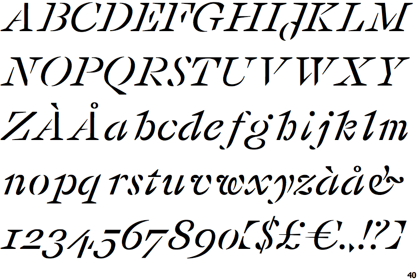 Stellage Constructed Italic