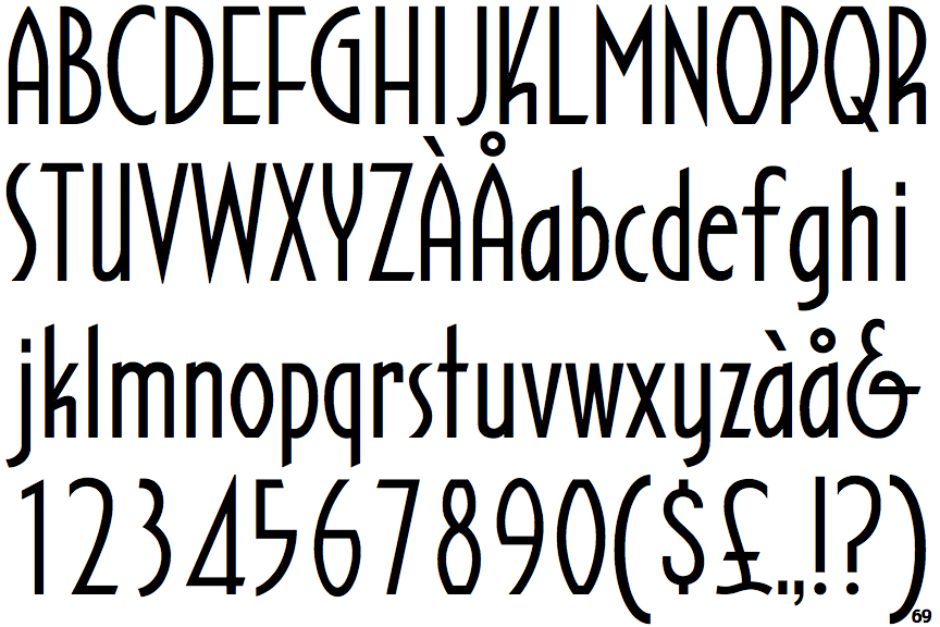 Free 1930's fonts