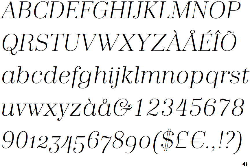 Trivia Serif Light Italic