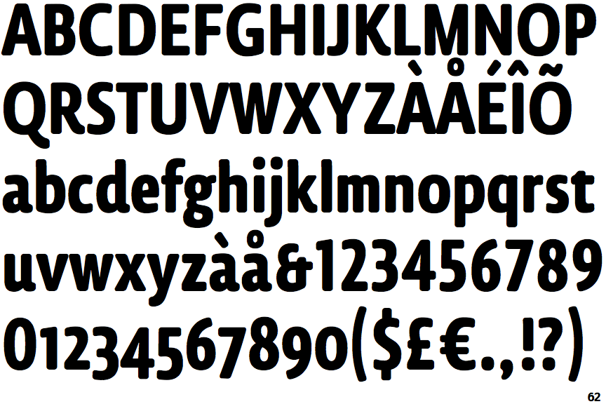 Lemon Sans Rounded Condensed Bold