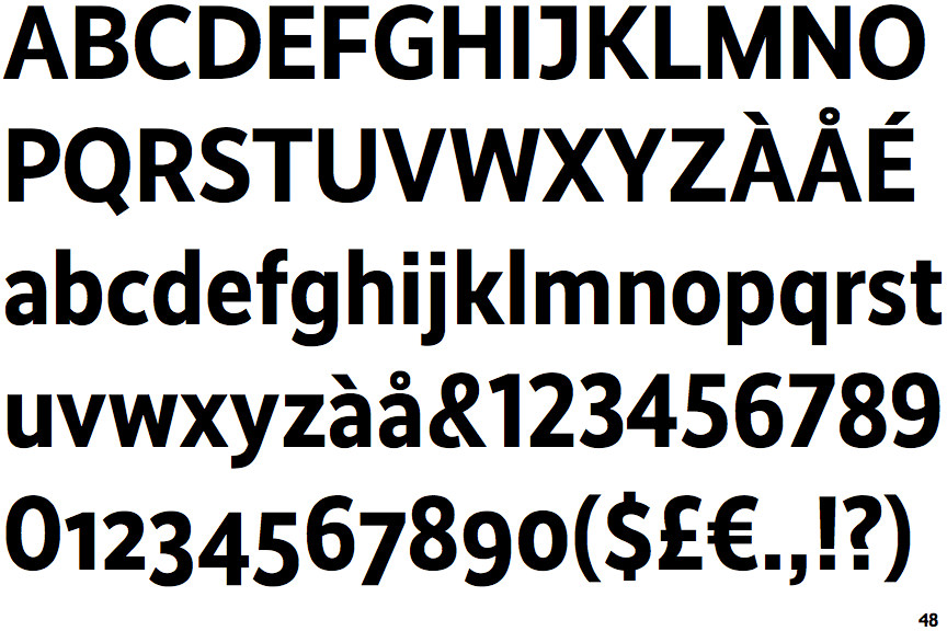 Identifont Realist Narrow Bold