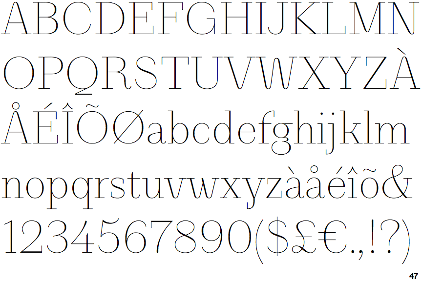 Identifont NewParis King Size Air