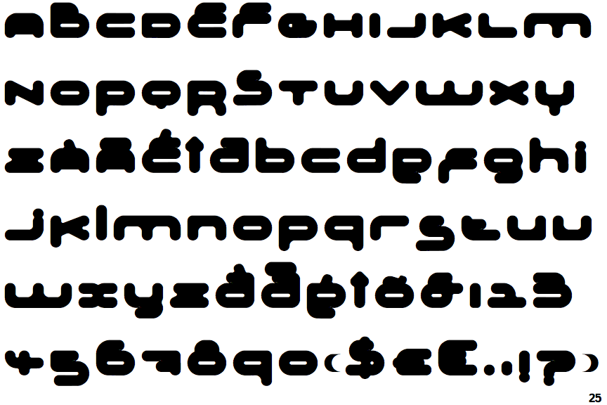 Y2K Aesthetic Institute — Y2K Font: Adrenalin Bubble Outline (Robert de